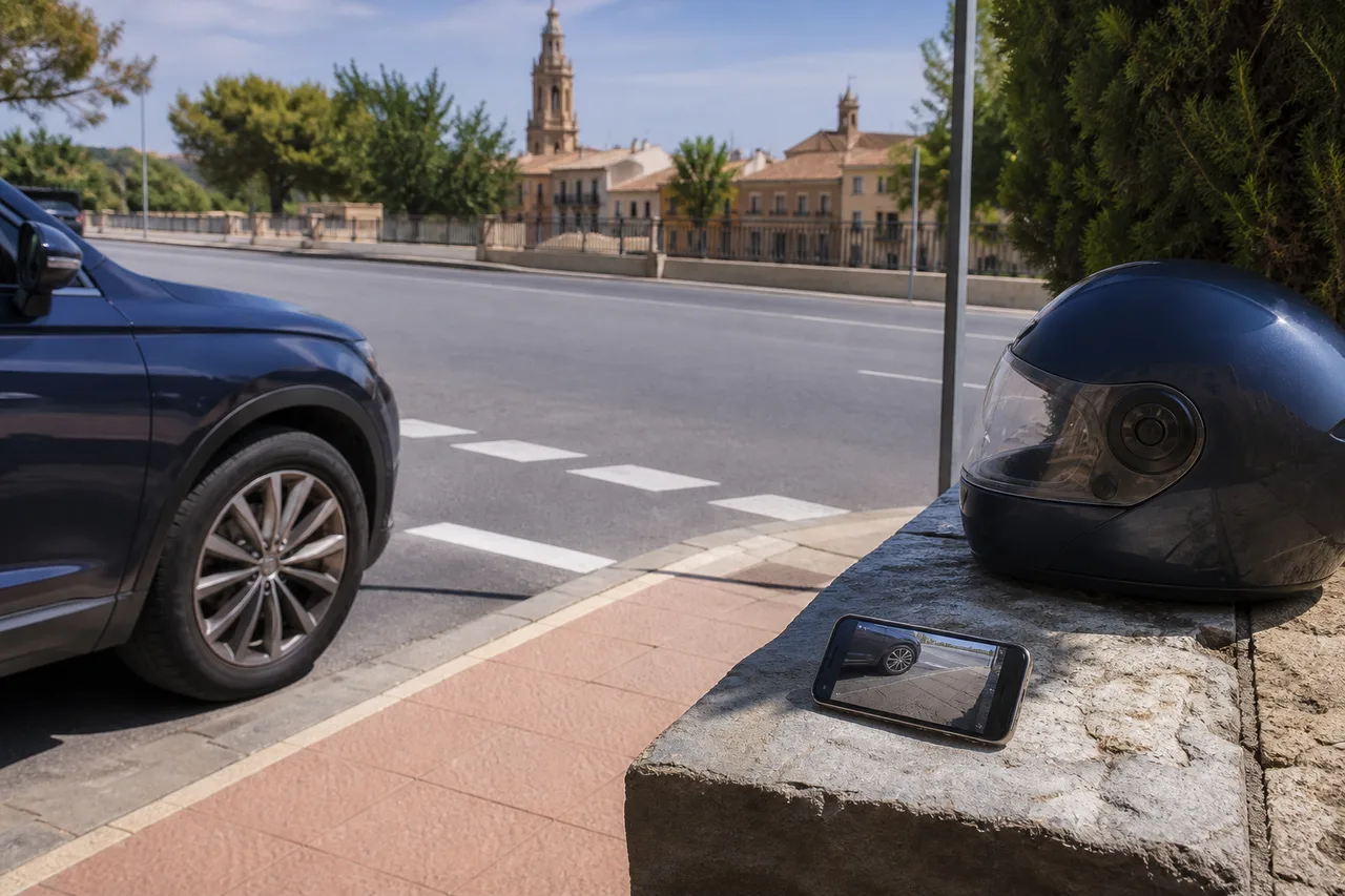 Documentación de un accidente de circulación en una vía urbana de Murcia